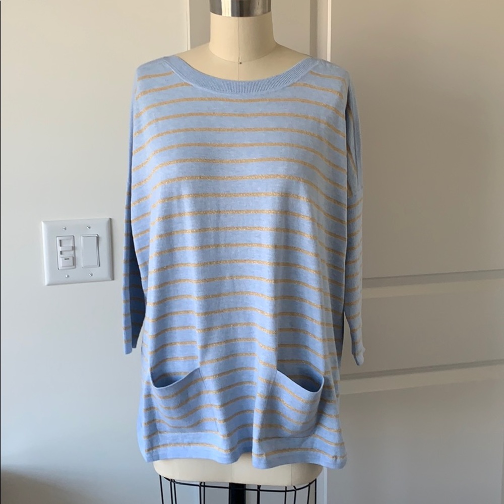 Lilly Pulitzer Cobo Sweater Heathered Blue Coastal